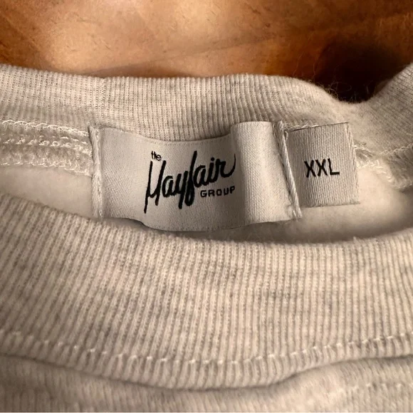 NWOT The Mayfair Group Empathy Always Grey Crewneck XXL - Picture 4 of 5